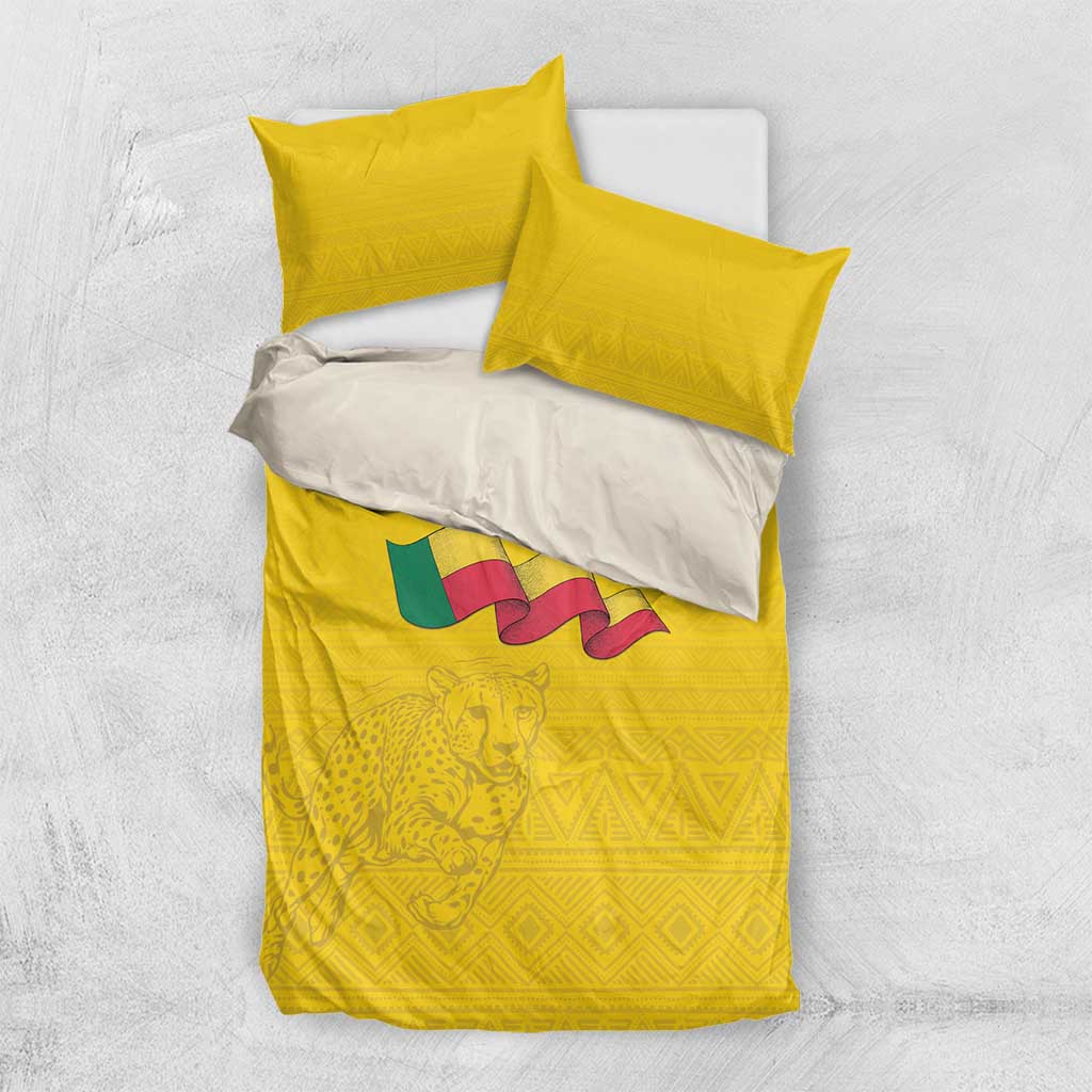 Afro Benin Football Bedding Set Come On Les Guepards - African Pride