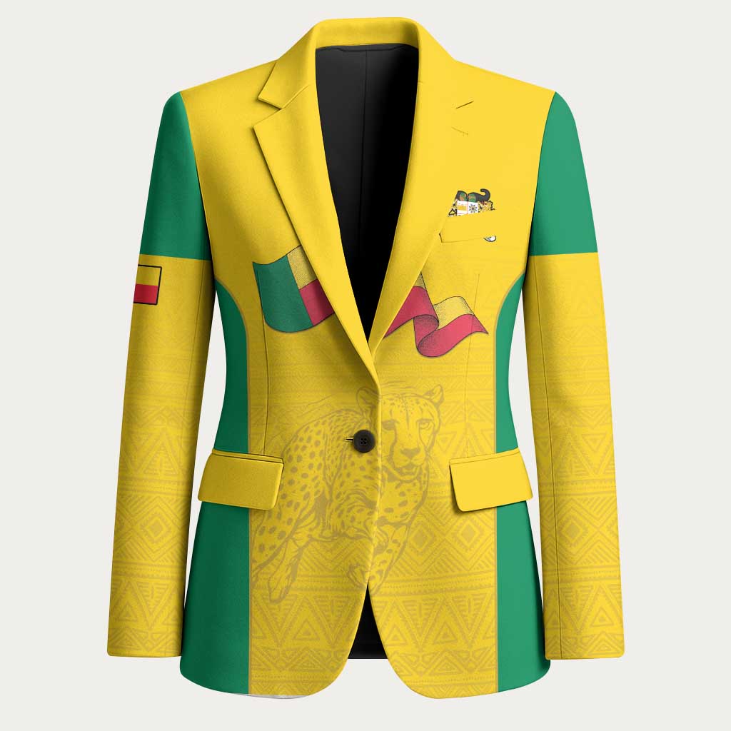 Custom Benin Football Blazer Go Champions Les Guepards