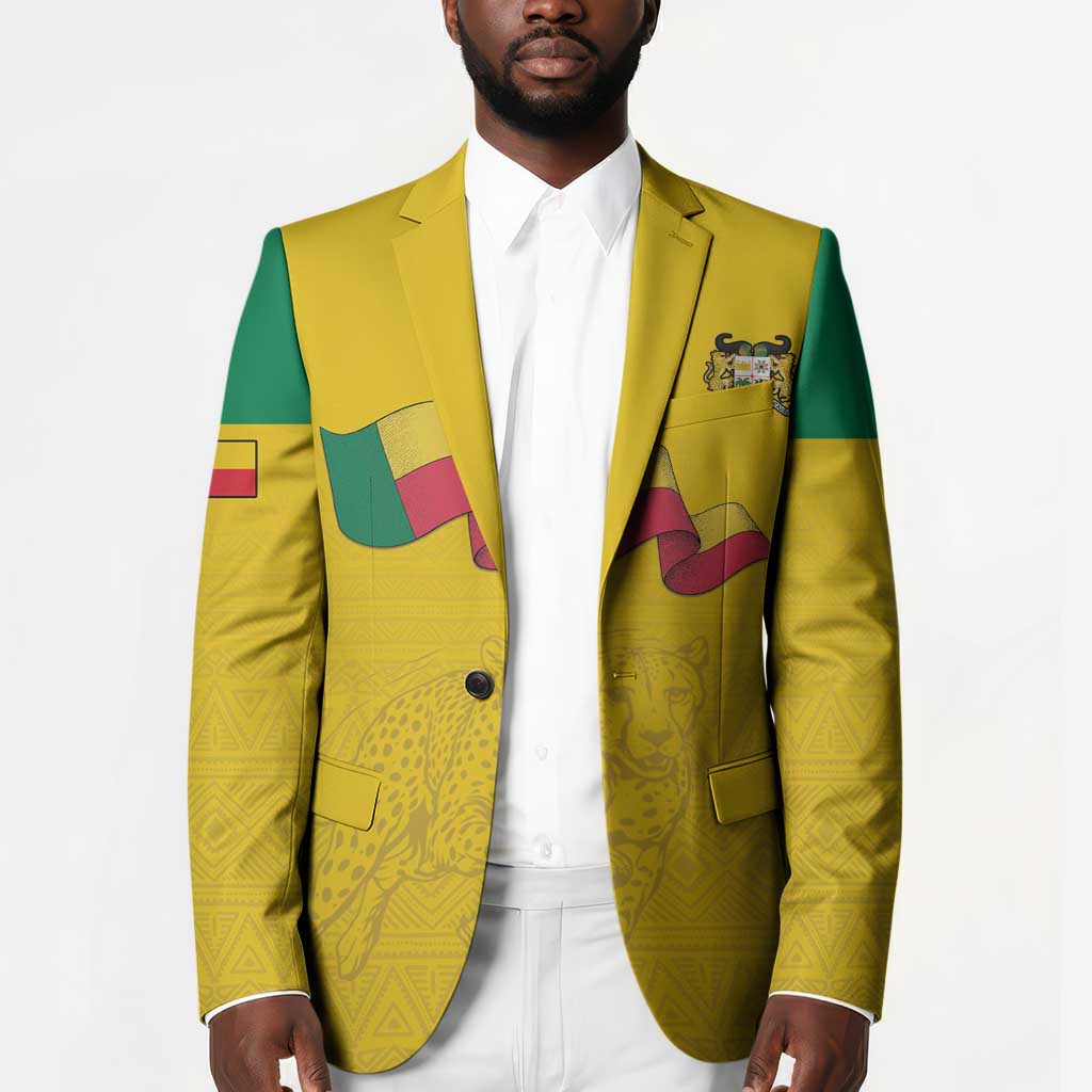 Custom Benin Football Blazer Go Champions Les Guepards