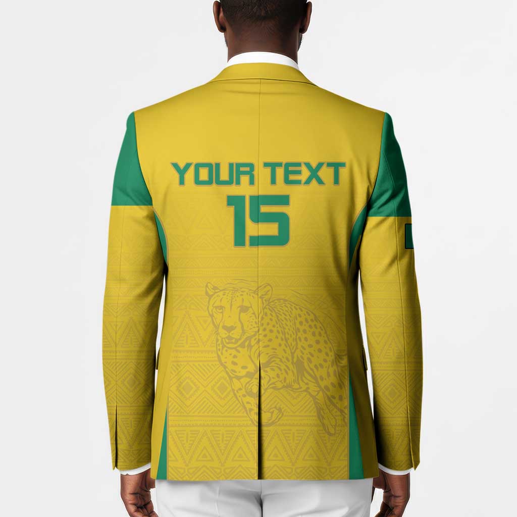 Custom Benin Football Blazer Go Champions Les Guepards