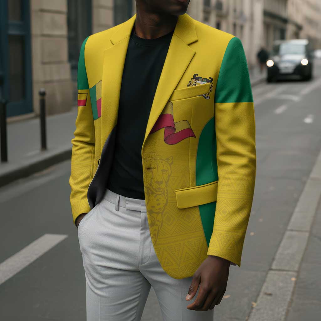 Custom Benin Football Blazer Go Champions Les Guepards