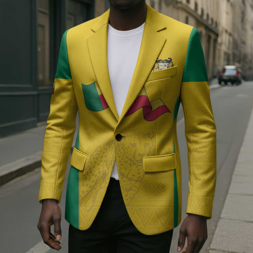 Custom Benin Football Blazer Go Champions Les Guepards