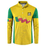 Custom Benin Football Button Sweatshirt Go Champions Les Guepards