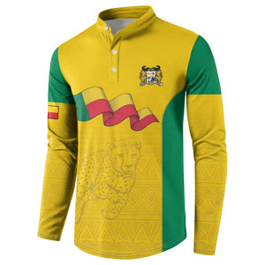 Custom Benin Football Button Sweatshirt Go Champions Les Guepards