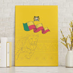 Afro Benin Football Canvas Wall Art Come On Les Guepards - African Pride