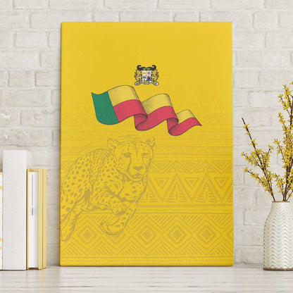 Afro Benin Football Canvas Wall Art Come On Les Guepards - African Pride