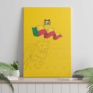 Afro Benin Football Canvas Wall Art Come On Les Guepards - African Pride
