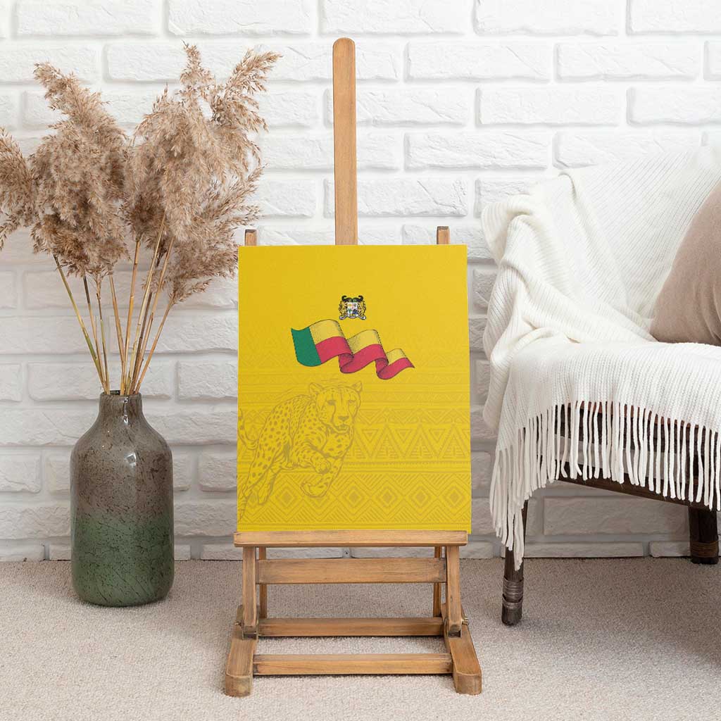 Afro Benin Football Canvas Wall Art Come On Les Guepards - African Pride