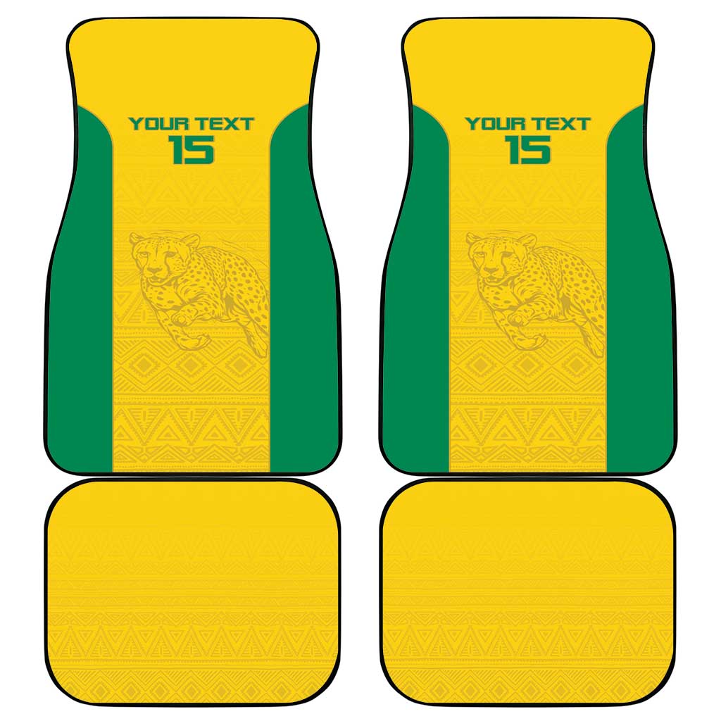Afro Benin Football Custom Car Mats Come On Les Guepards - African Pride