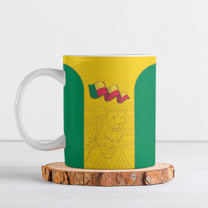 Custom Benin Football Ceramic Mug Go Champions Les Guepards