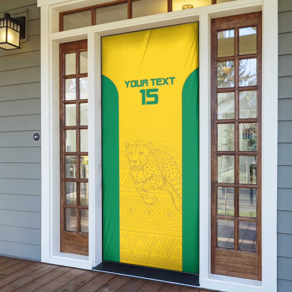 Custom Benin Football Door Cover Go Champions Les Guepards