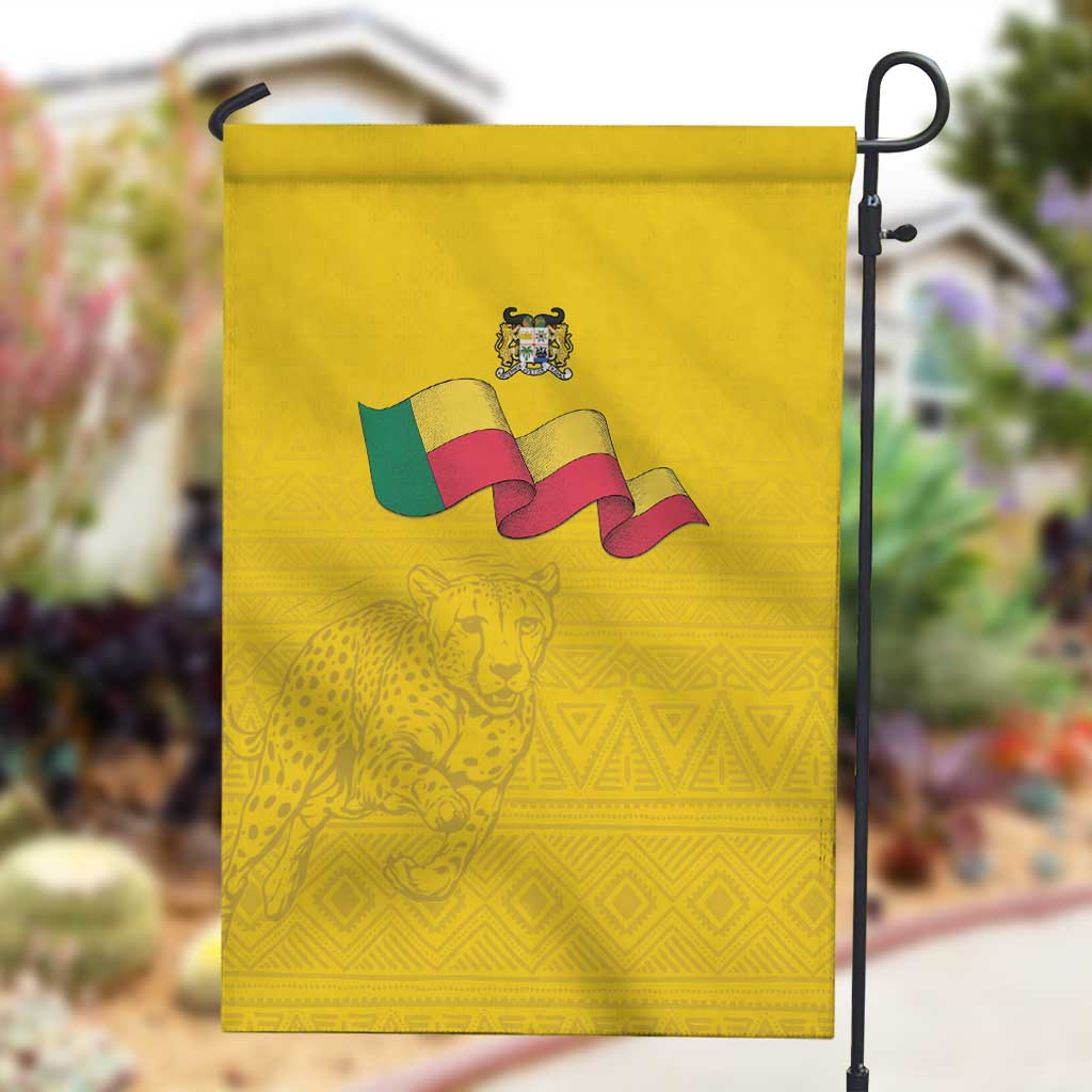 Afro Benin Football Garden Flag Come On Les Guepards - African Pride
