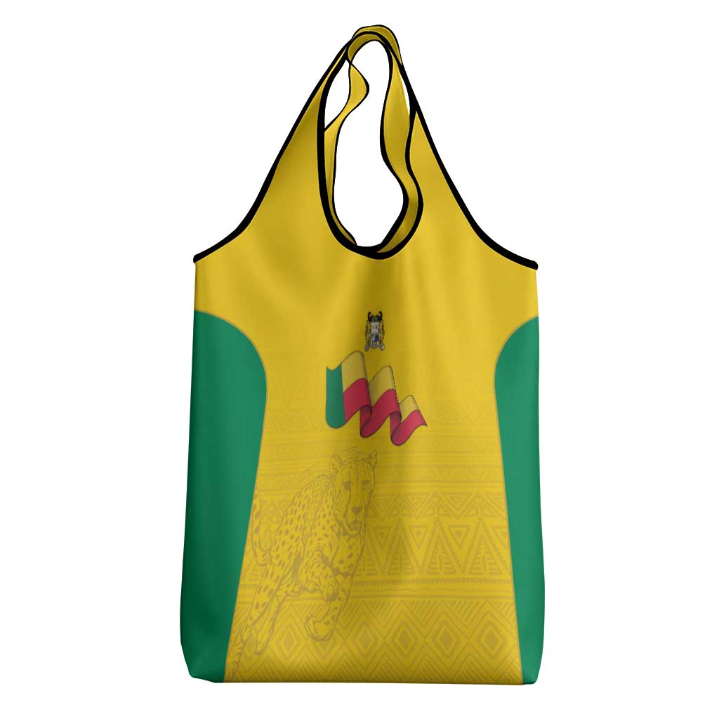 Afro Benin Football Grocery Bag Come On Les Guepards - African Pride