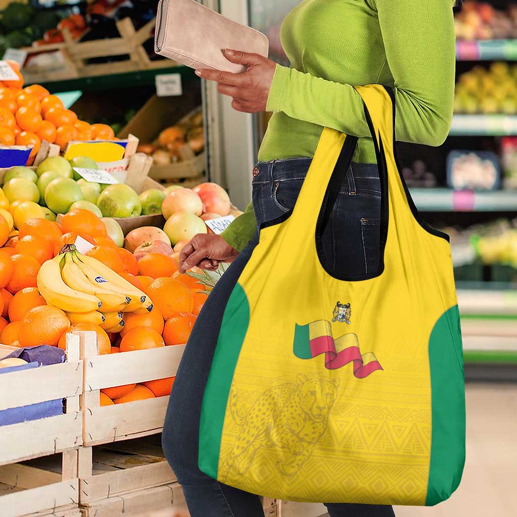 Afro Benin Football Grocery Bag Come On Les Guepards - African Pride