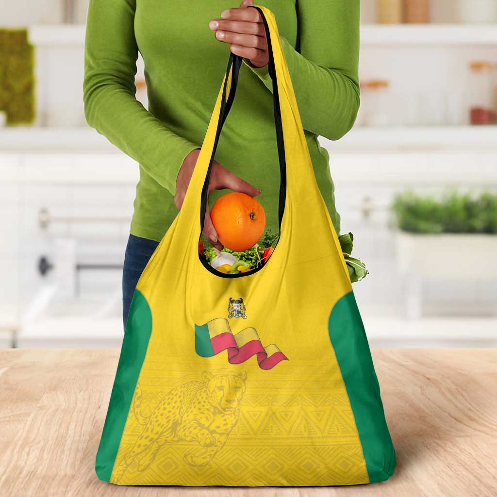 Afro Benin Football Grocery Bag Come On Les Guepards - African Pride