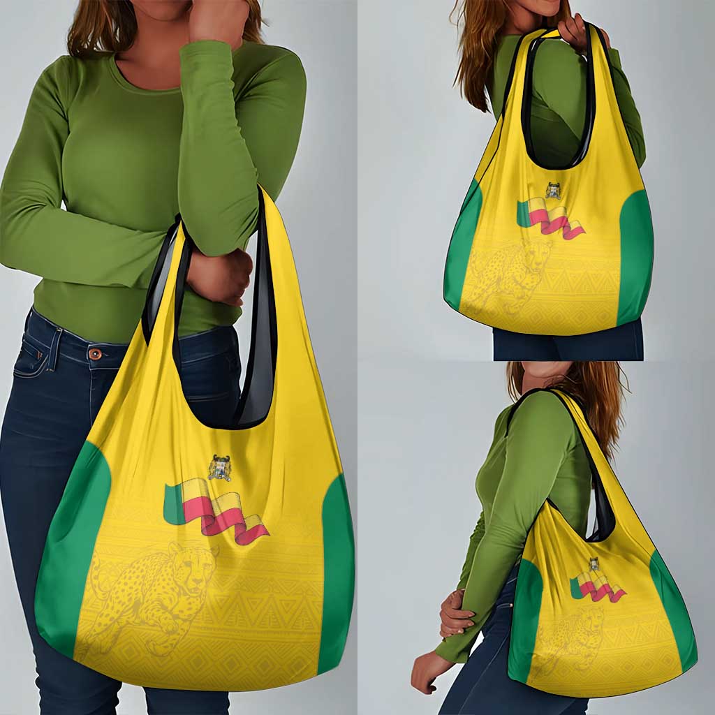 Afro Benin Football Grocery Bag Come On Les Guepards - African Pride