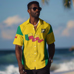 Afro Benin Football Custom Hawaiian Shirt Come On Les Guepards LT15