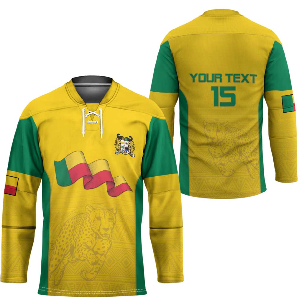 Custom Benin Football Hockey Jersey Go Champions Les Guepards