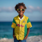 Afro Benin Football Custom Kid Hawaiian Shirt Come On Les Guepards LT15