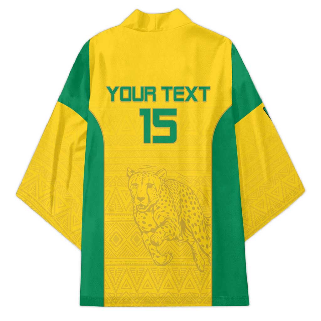 Custom Benin Football Kimono Go Champions Les Guepards