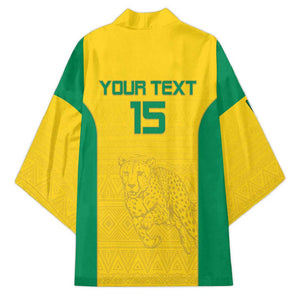 Custom Benin Football Kimono Go Champions Les Guepards