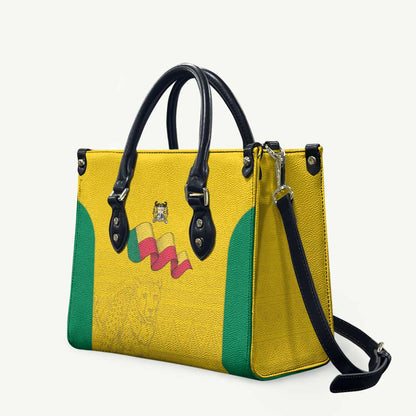 Benin Football Leather Bag Go Champions Les Guepards