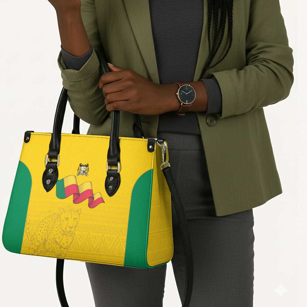 Benin Football Leather Bag Go Champions Les Guepards