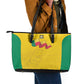 Afro Benin Football Leather Tote Bag Come On Les Guepards - African Pride