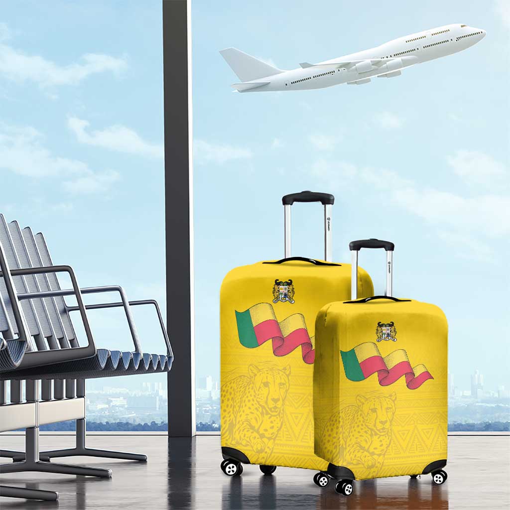 Afro Benin Football Luggage Cover Come On Les Guepards - African Pride