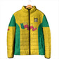 Custom Benin Football Padded Jacket Go Champions Les Guepards