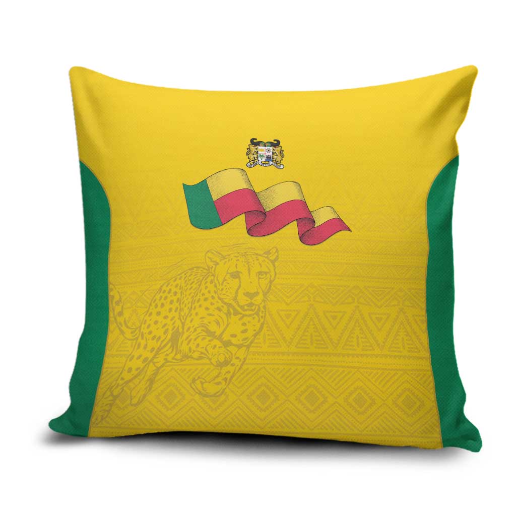 Benin Football Pillow Cover Go Champions Les Guepards