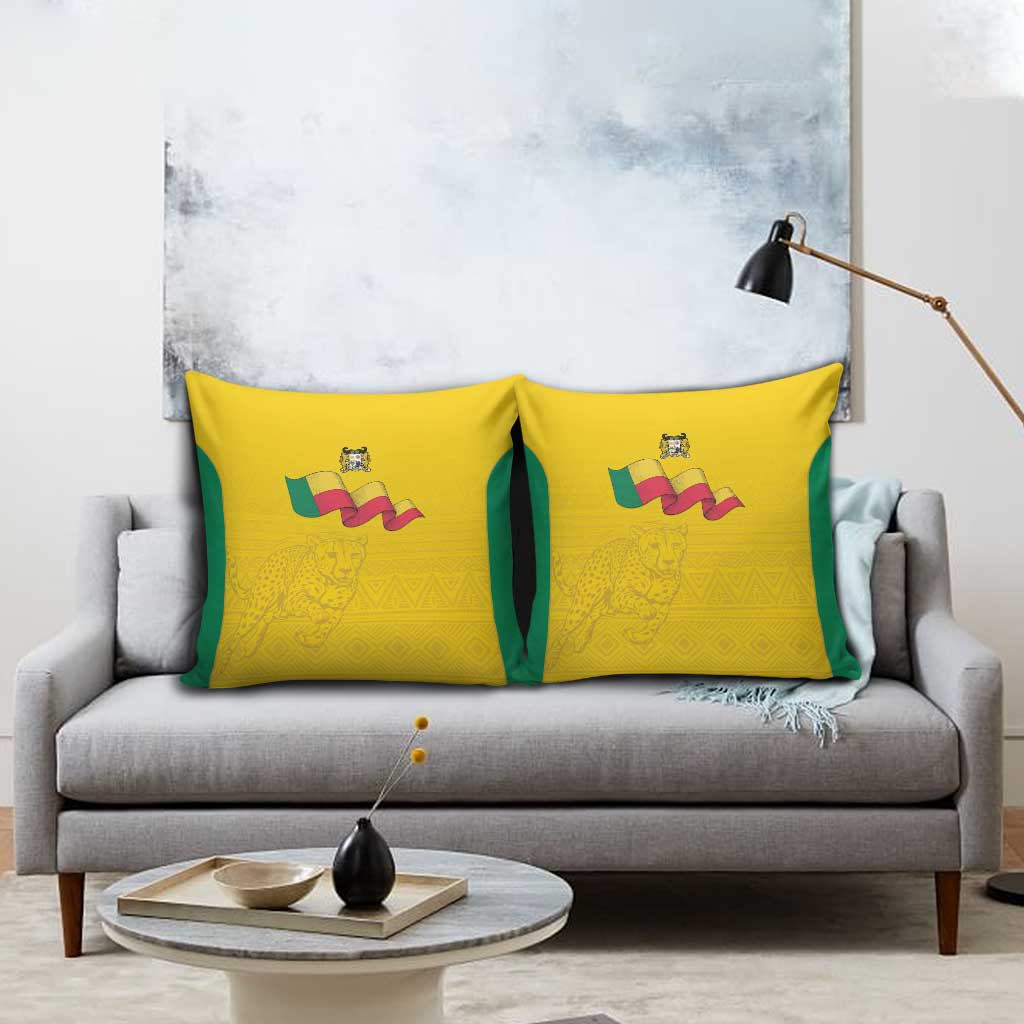Benin Football Pillow Cover Go Champions Les Guepards