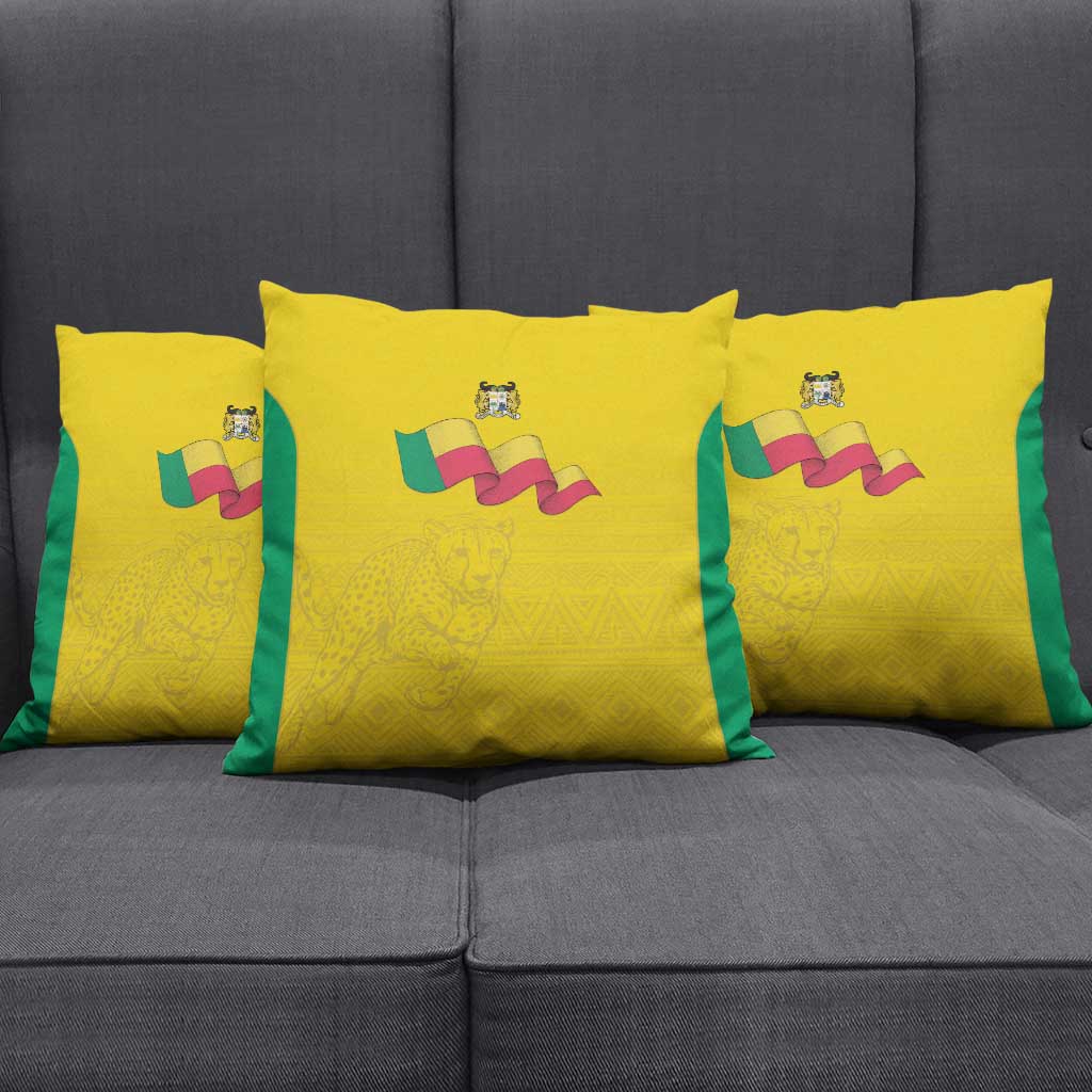 Benin Football Pillow Cover Go Champions Les Guepards