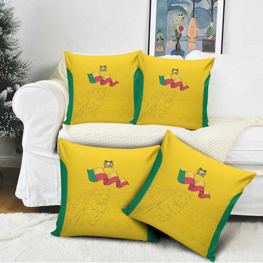 Benin Football Pillow Cover Go Champions Les Guepards