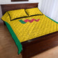 Afro Benin Football Quilt Bed Set Come On Les Guepards - African Pride