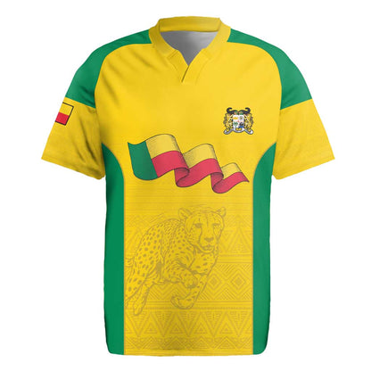 Afro Benin Football Custom Rugby Jersey Come On Les Guepards LT15