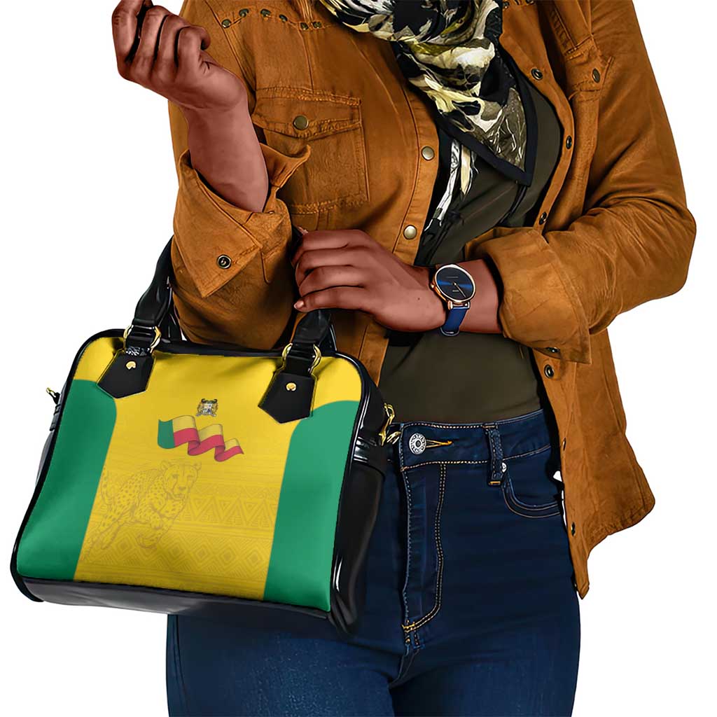 Afro Benin Football Shoulder Handbag Come On Les Guepards - African Pride