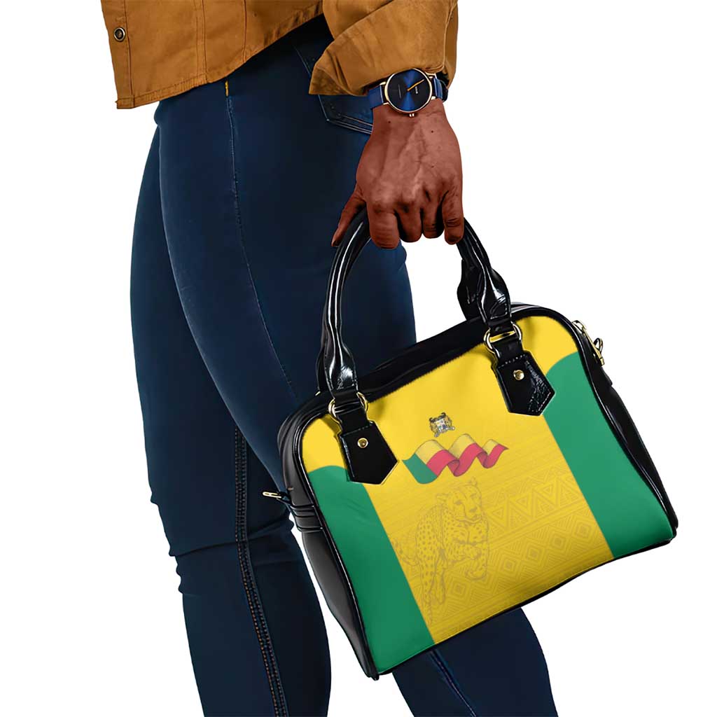 Afro Benin Football Shoulder Handbag Come On Les Guepards - African Pride