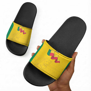 Benin Football Slide Sandals Go Champions Les Guepards