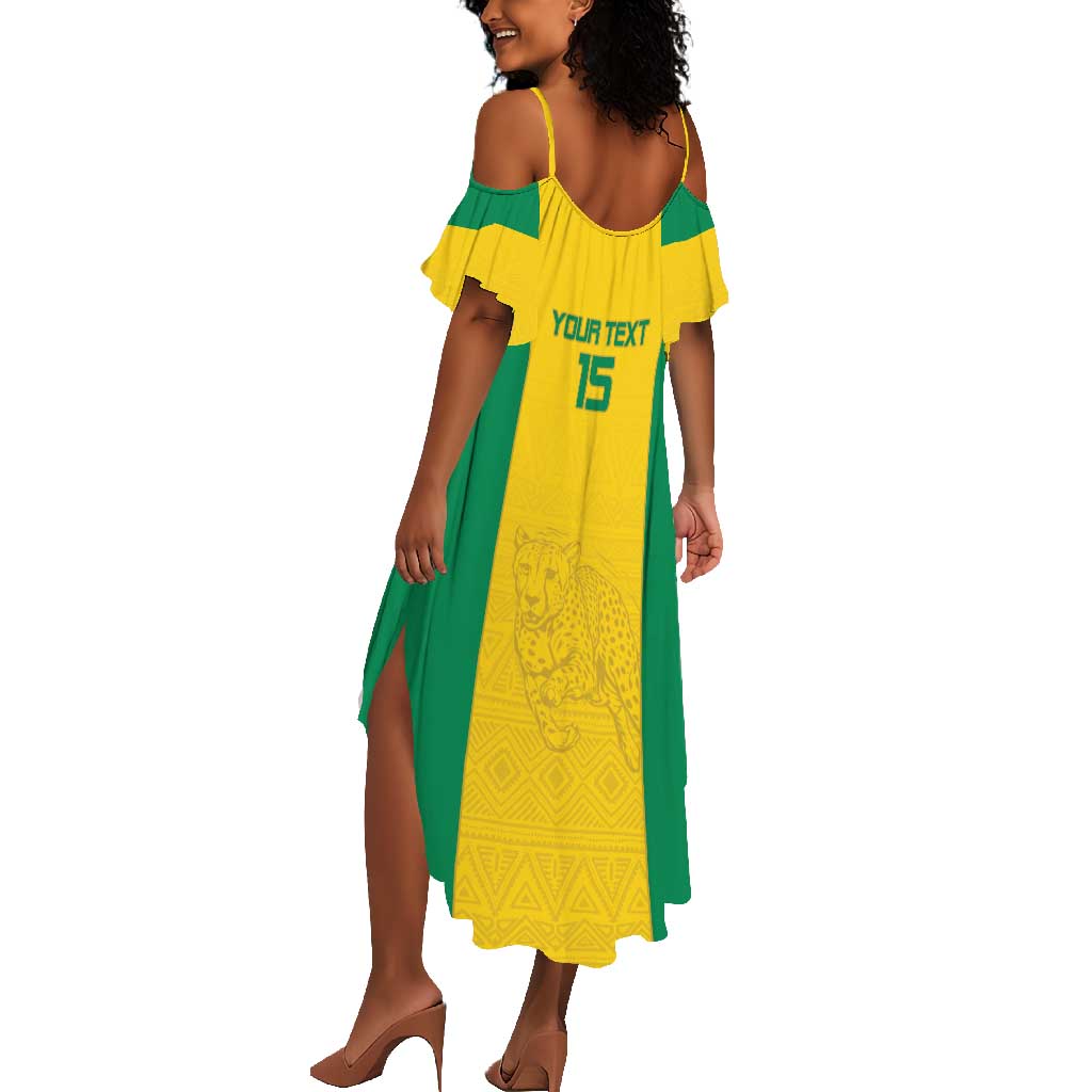 Afro Benin Football Custom Summer Maxi Dress Come On Les Guepards LT15