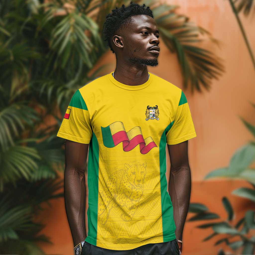 Afro Benin Football Custom T shirt Come On Les Guepards LT15