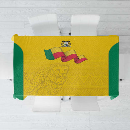 Afro Benin Football Tablecloth Come On Les Guepards - African Pride