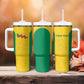 Afro Benin Football Custom Tumbler With Handle Come On Les Guepards - African Pride