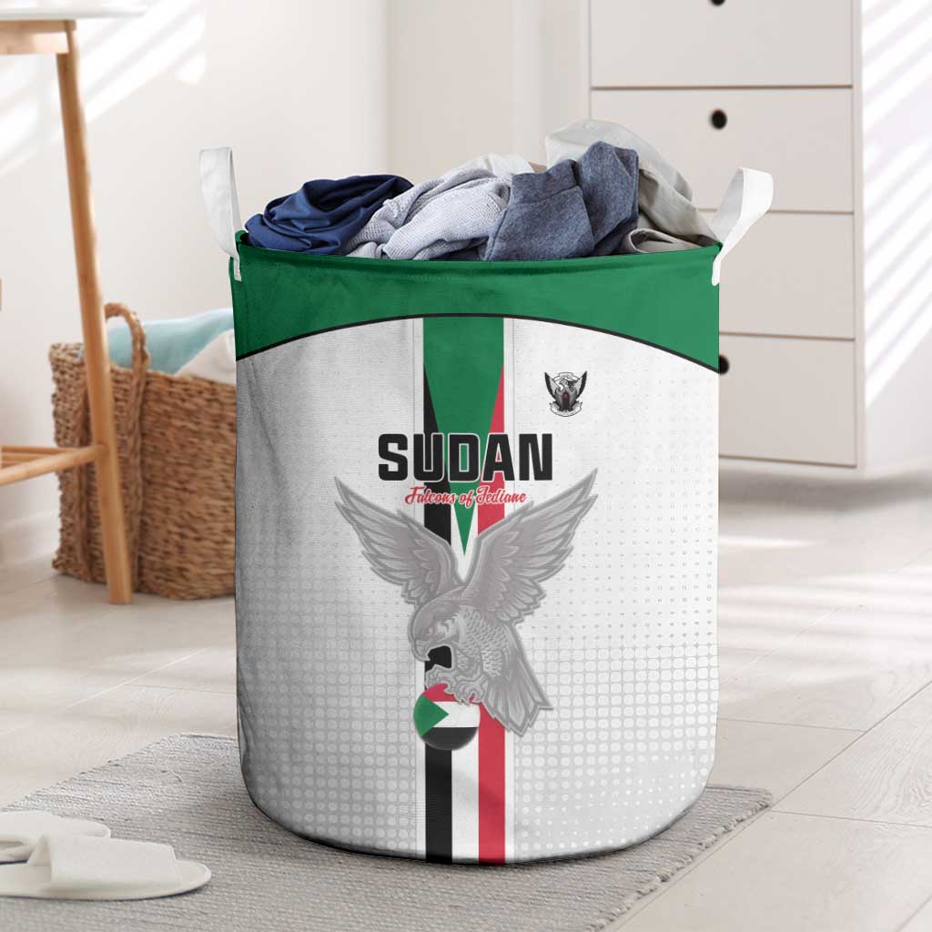 Afro Sudan Football Laundry Basket Come On Falcons of Jediane - African Pride
