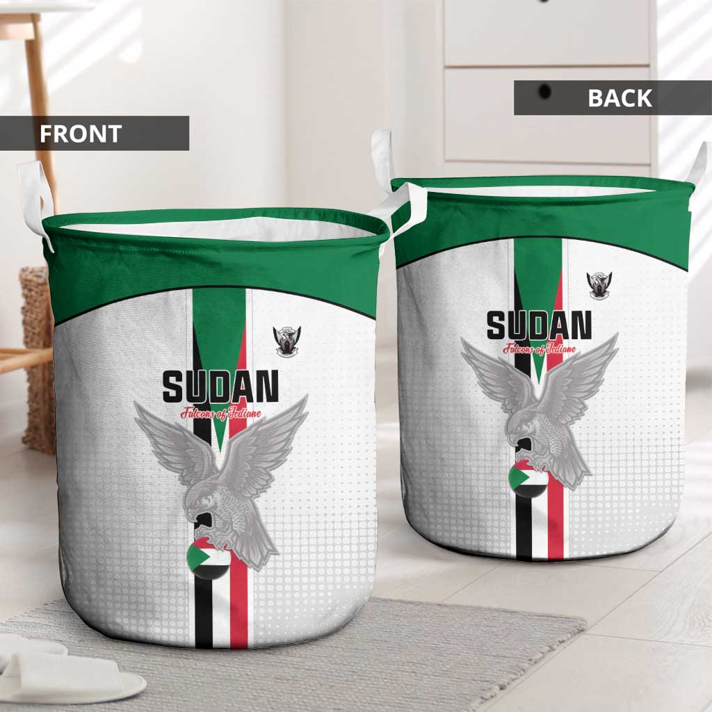 Afro Sudan Football Laundry Basket Come On Falcons of Jediane - African Pride