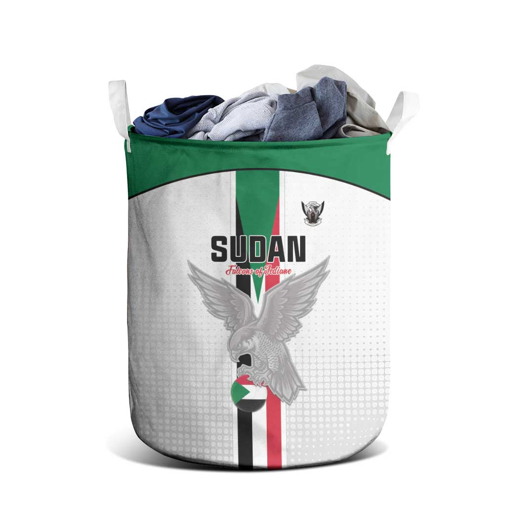 Afro Sudan Football Laundry Basket Come On Falcons of Jediane - African Pride