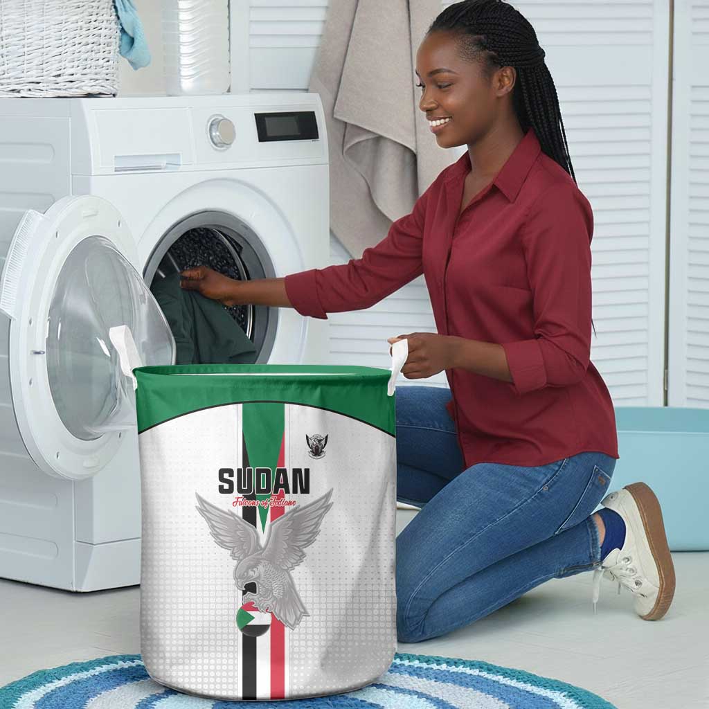 Afro Sudan Football Laundry Basket Come On Falcons of Jediane - African Pride