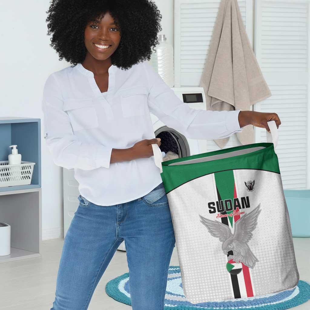 Afro Sudan Football Laundry Basket Come On Falcons of Jediane - African Pride