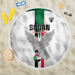 Afro Sudan Football Beach Blanket Come On Falcons of Jediane - African Pride