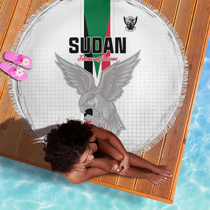 Afro Sudan Football Beach Blanket Come On Falcons of Jediane - African Pride